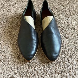 Sevilla smith leather handmade shoes free people Anthropologie clogs 6.5 7 37